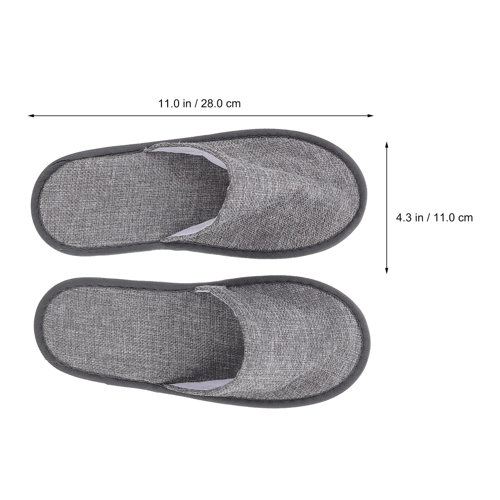 20 Pack Hotel Slippers - Non-Slip Disposable Cotton Linen Slippers for Bridal Party, Spa, Travel & Home Use - Bulk Toweling Slippers for Men & Women - Perfect for Weddings, Hotels, and Relaxation