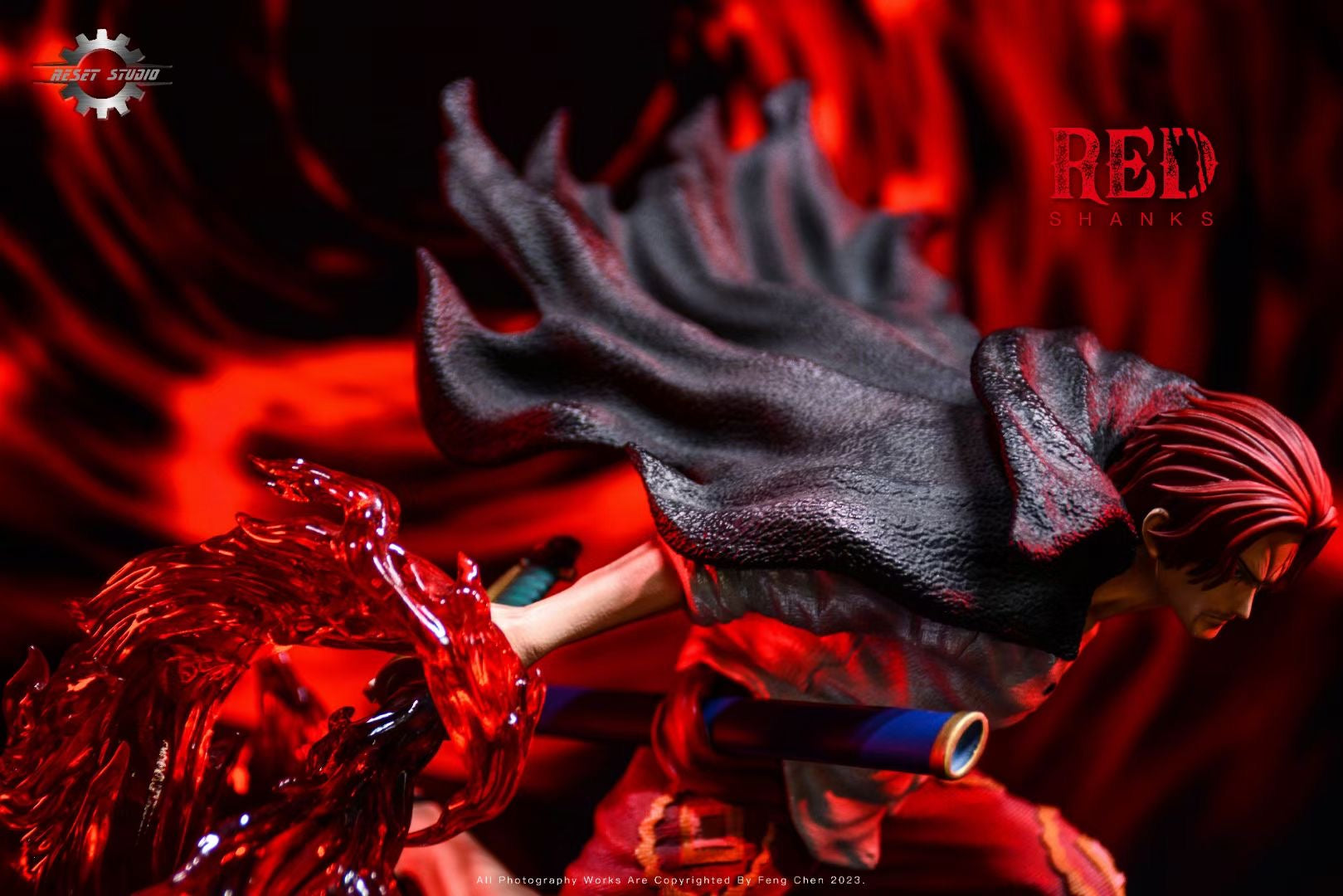 Reset Studio Red Haired Shanks Anime Figure - One Piece Collectible Action Figure for Fans, Display, and Home Decoration