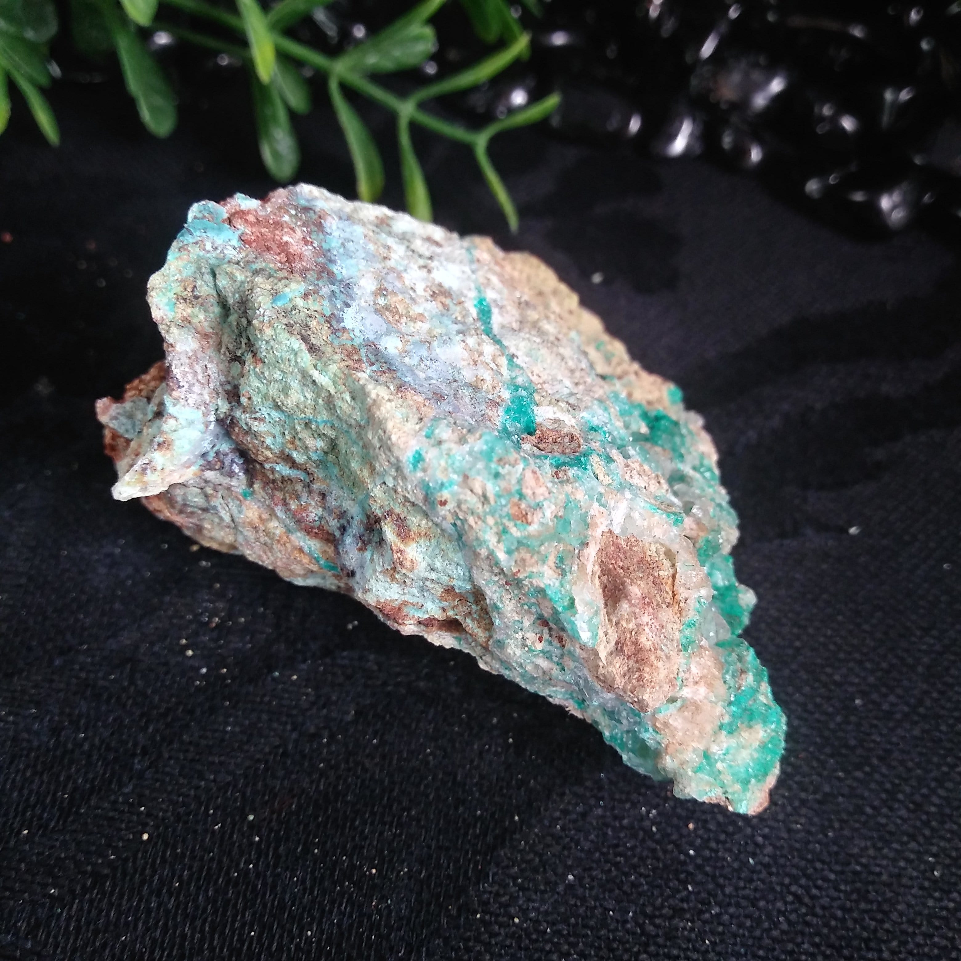 Natural Dioptase & Apophyllite Crystal Cluster - 79g Raw Mineral Specimen for Healing, Meditation & Crystal Collection | Spiritual Growth, Energy Work & Home Decor