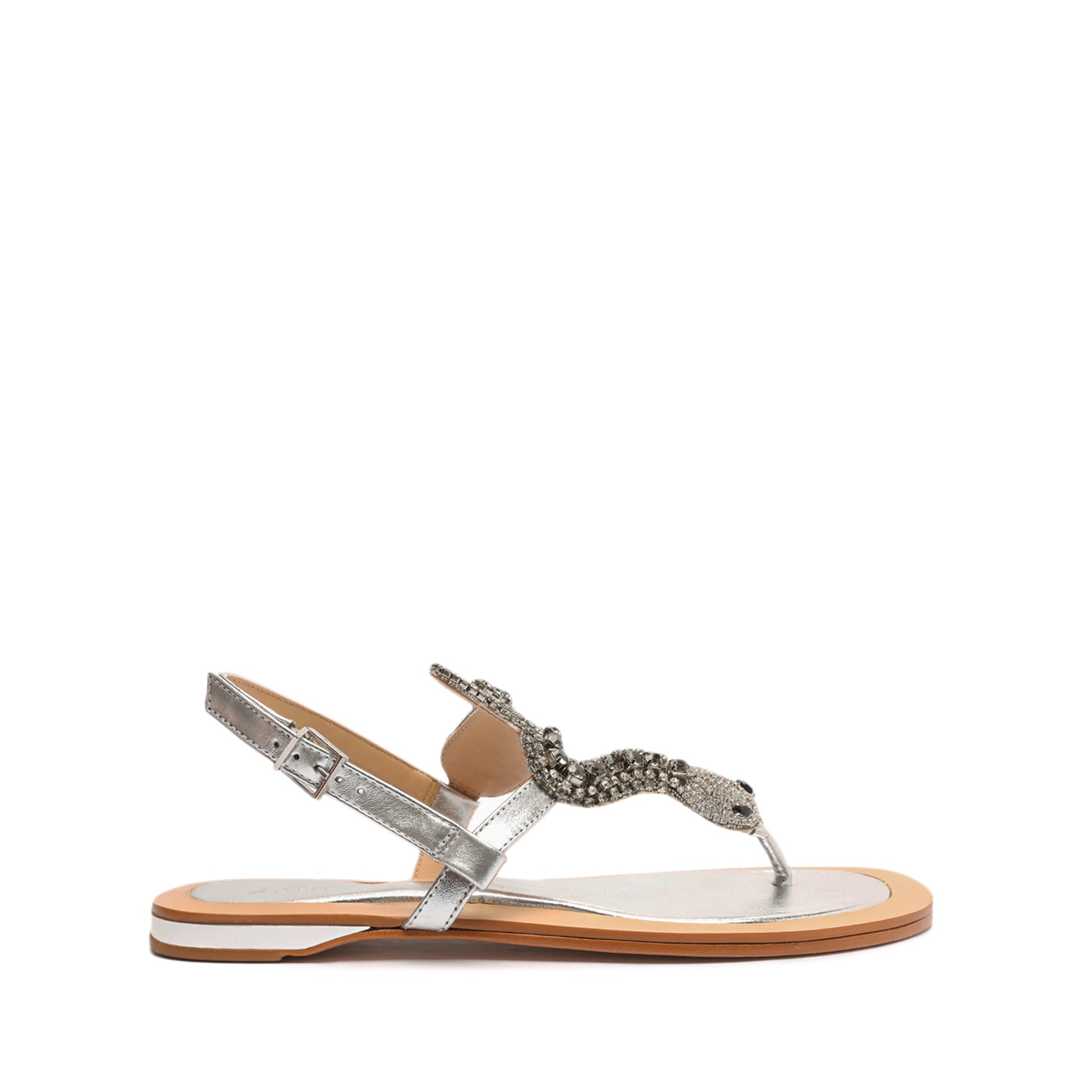 Shantie Women's Metallic Leather Sandals - Comfortable Gladiator Sandals for Summer, Beach, and Casual Outings