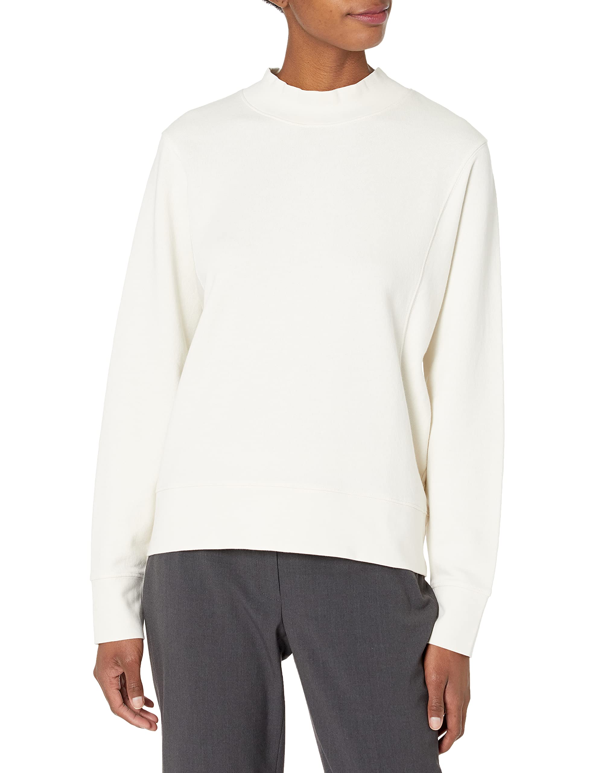 Vince Women's Long Sleeve Mock Neck Pullover Sweater | Soft Knit Casual Tops for Fall & Winter | Perfect for Office, Date Night & Weekend Outfits