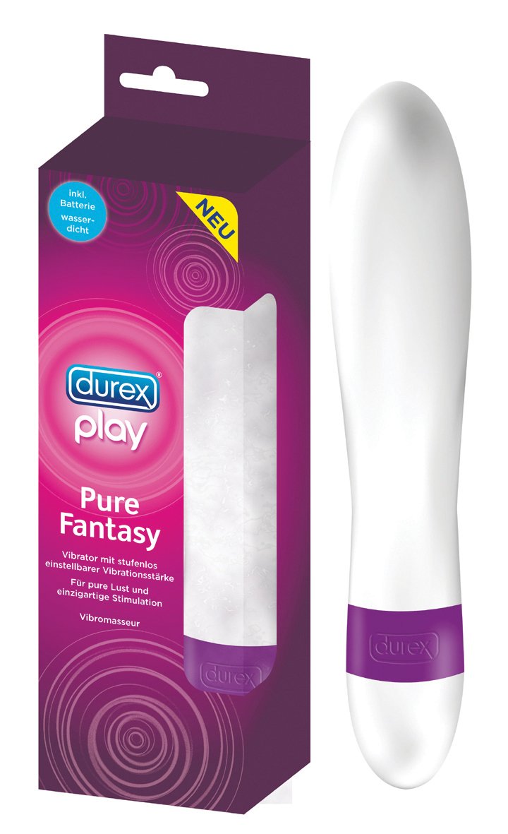 Durex Play Pure Fantasy Vibrator - Waterproof & Rechargeable Personal Massager for Women & Couples - Perfect for Sensual Pleasure & Intimate Relaxation