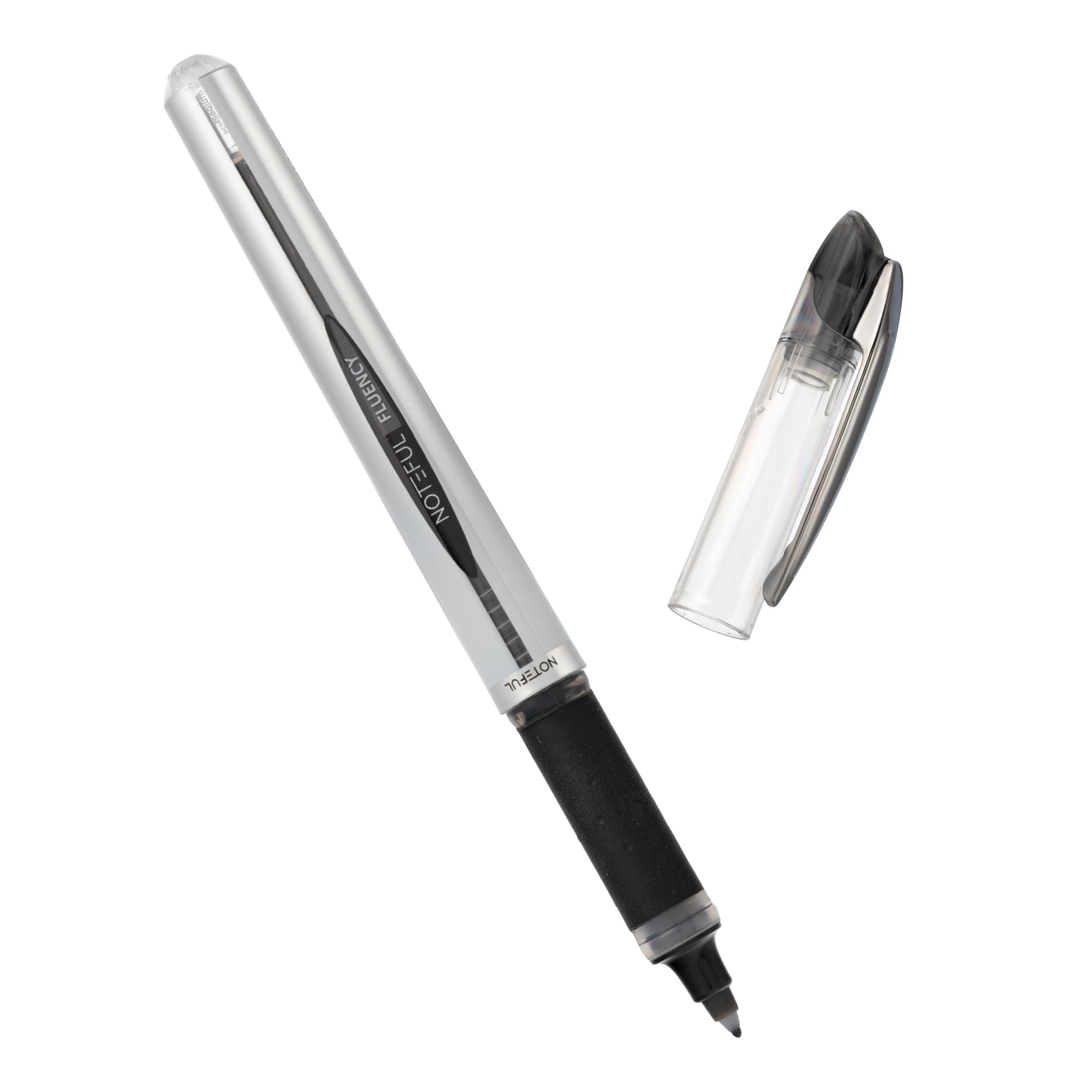 Premium Felt Tip Pens 0.7mm Medium Point - Waterproof Black Ink, Quick Dry, No Smear No Bleed - Ideal for Journaling, Note Taking, Signing & Smooth Writing - 8 Pack for Office, School & Creative Projects