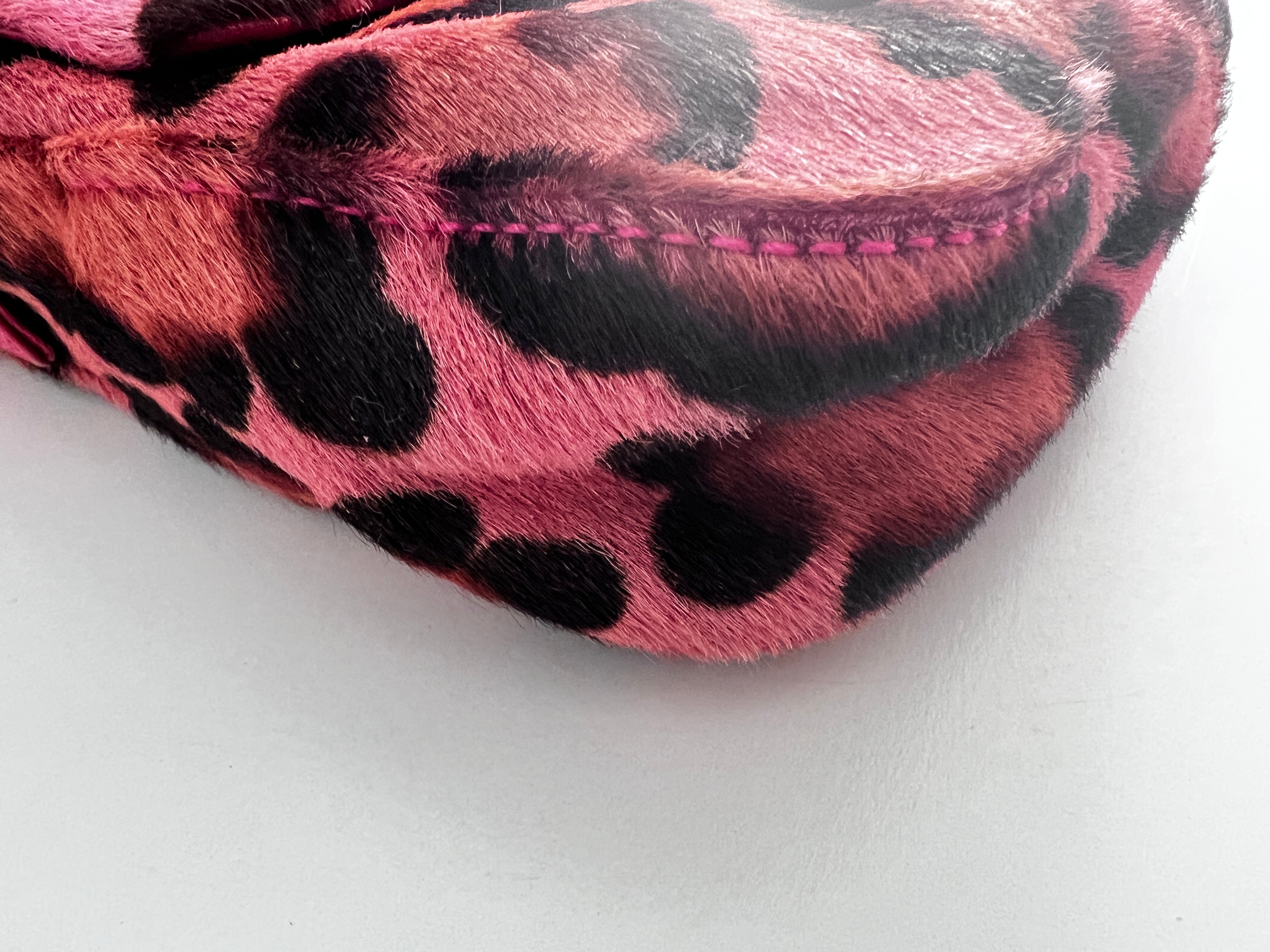 Fendi Cheetah Print Pony Hair Mini Crossbody Bag for Women - Stylish Luxury Purse for Parties, Night Out & Special Occasions