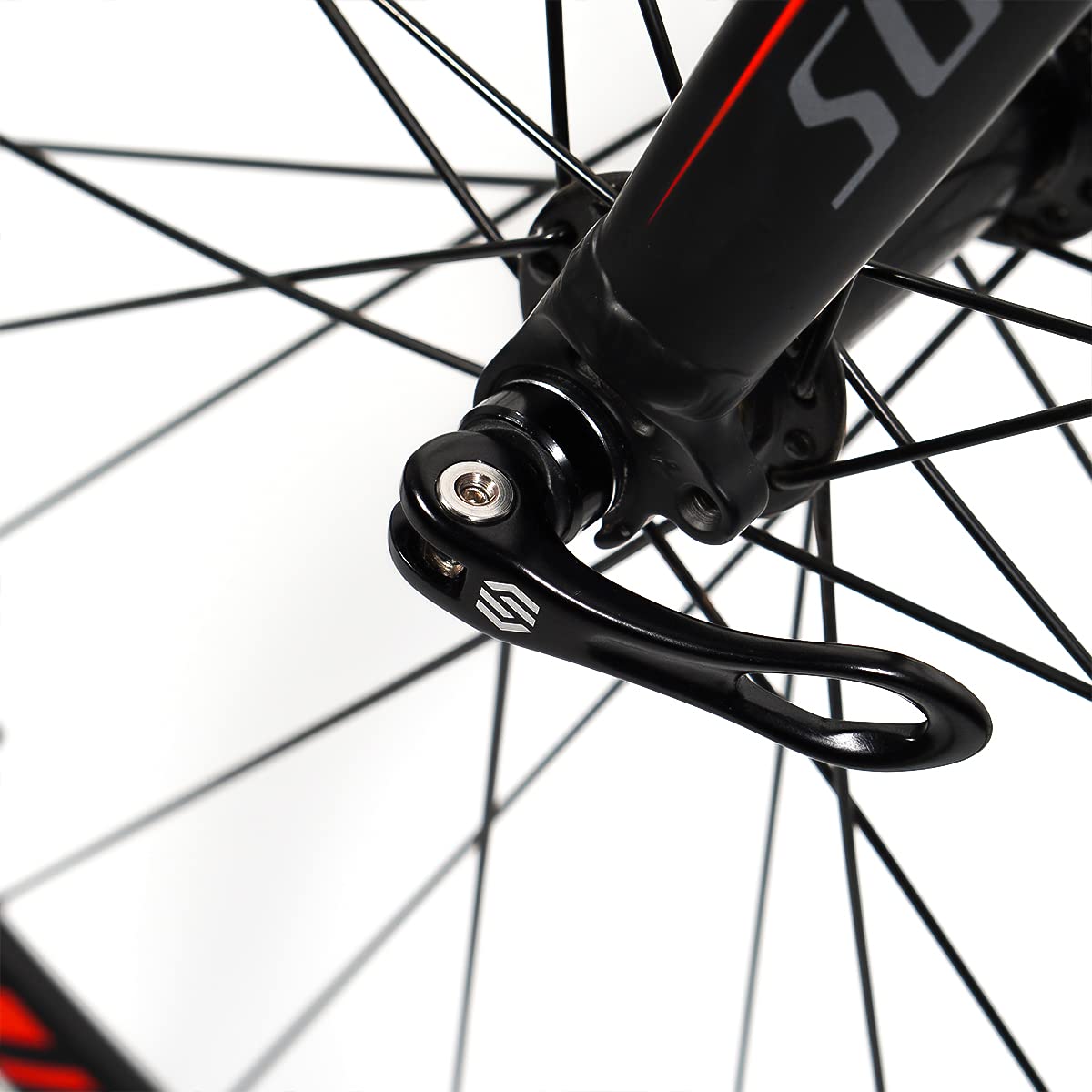 Chooee Quick Release Skewers Front & Rear Set - Lightweight Bike Axle for Mountain & Road Bikes (Red/Black) | Secure Wheel Fastening for Cycling & Commuting