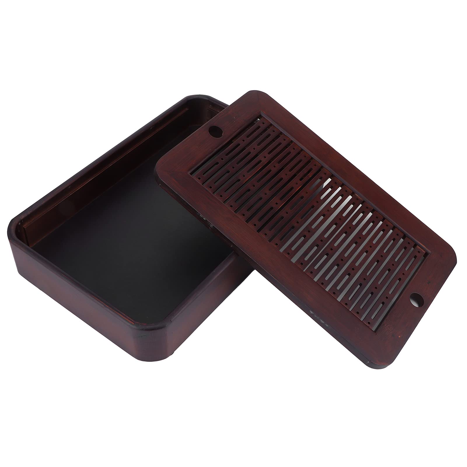 Premium Bamboo Tea Tray with Detachable Tea Board - Elegant Serving Tray for Home, Tea Room & Hotel Use | Perfect for Tea Ceremonies, Afternoon Tea & Hospitality Services