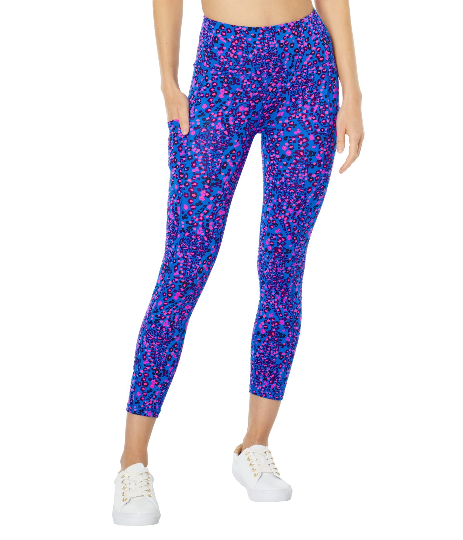 Lilly Pulitzer UPF 50+ High-Rise Weekender Leggings for Women - Sun Protection Yoga Pants for Travel, Running & Casual Wear