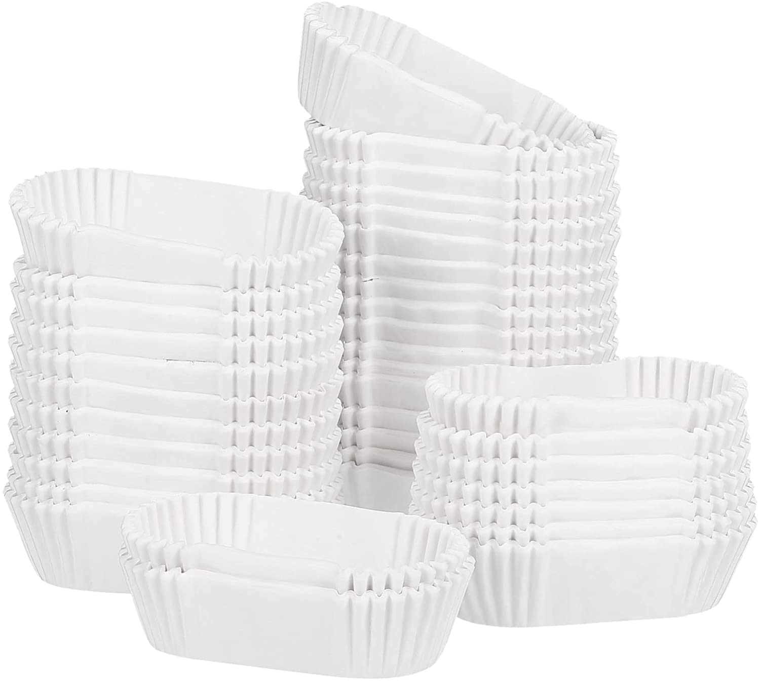 1000pcs Oval Paper Baking Cups - Grease Proof & High Temperature Safe Muffin Liners for Cupcakes, Muffins, Mini Snacks | Perfect for Home Baking, Party Desserts & Holiday Treats