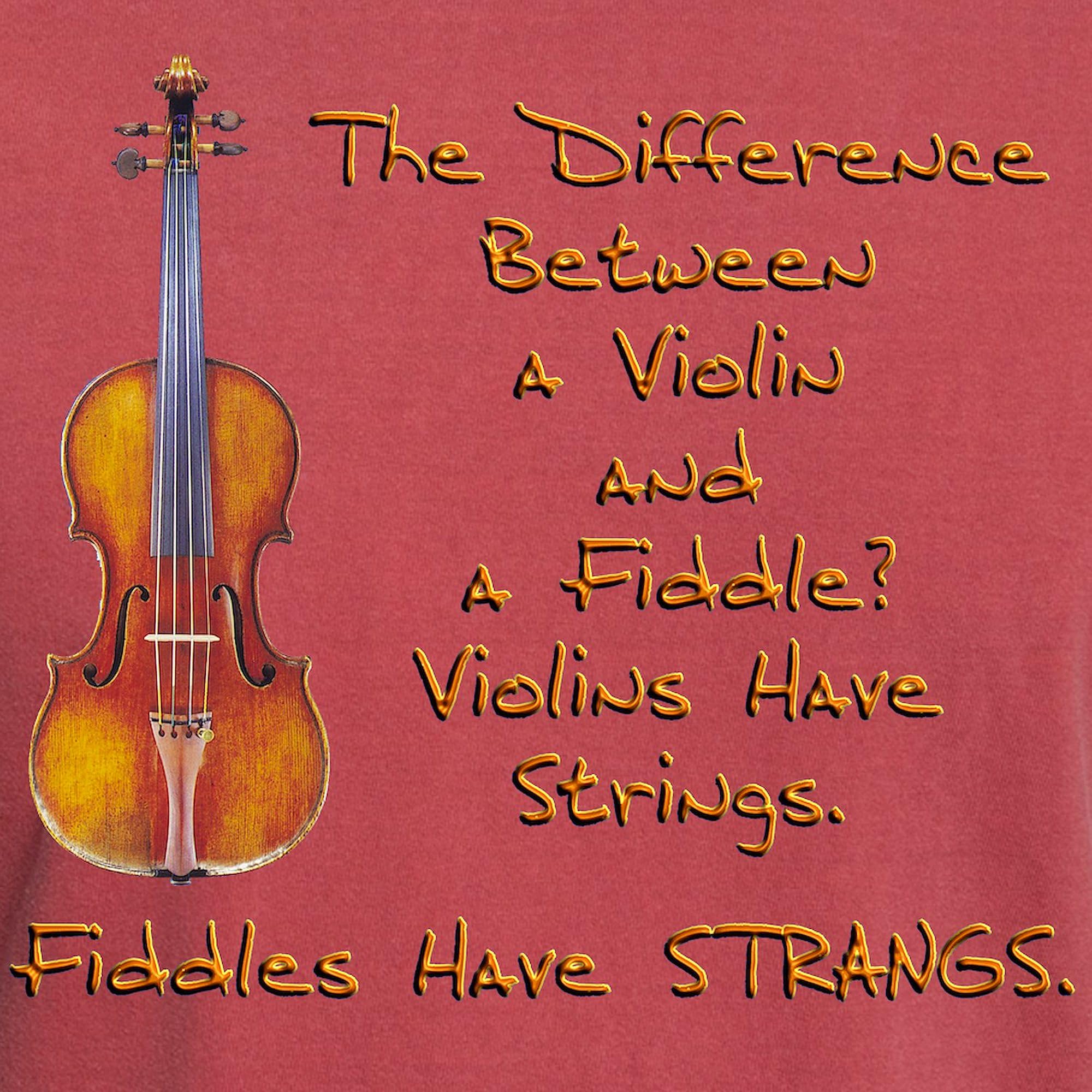 Funny Fiddle Violin T-Shirt for Men | Comfort Colors® Cotton Tee | Perfect for Musicians, Orchestra Members & Music Lovers