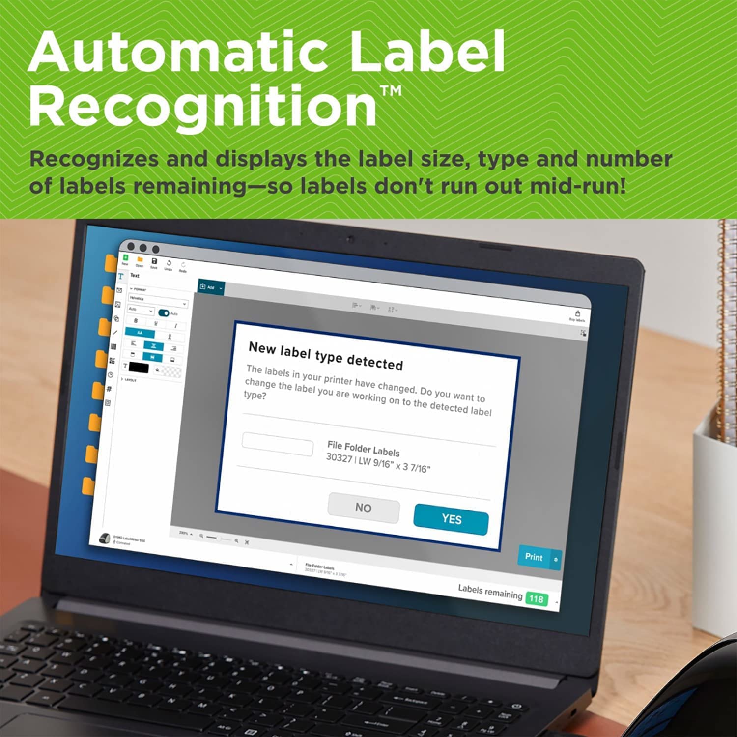 DYMO LabelWriter 550 Turbo Direct Thermal Label Printer - USB & LAN Connectivity, 300 dpi, 90 Labels/Min, Auto Label Recognition - Perfect for Shipping Labels, Inventory Management & Small Business Packaging