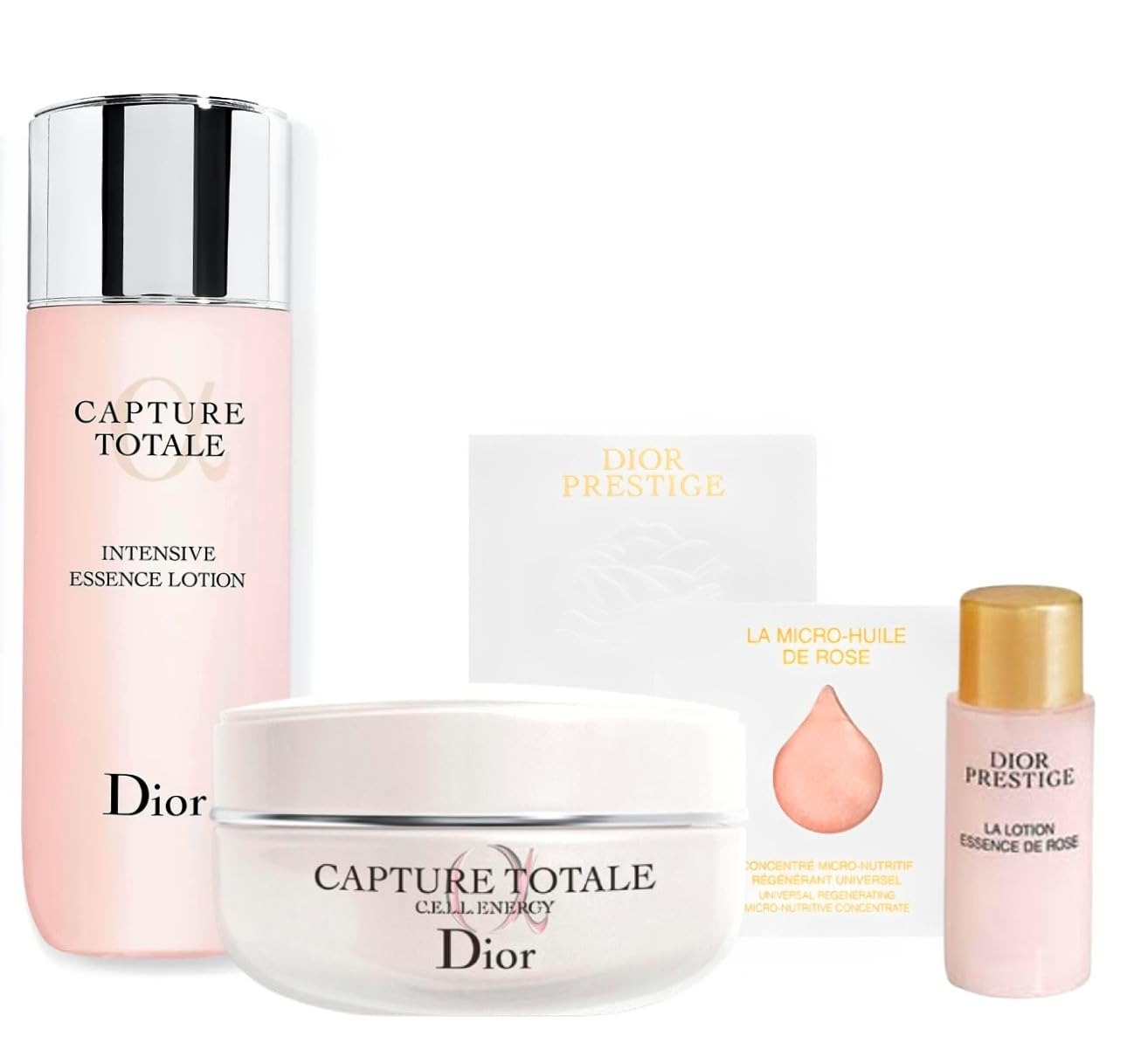 Dior Capture Totale Cell Energy Serum - Anti-Aging Firming Cream & Wrinkle Treatment, Luxury Skincare Gift Set (Travel Size) for Holiday, Birthday & Special Occasions - Perfect for Travel & On-the-Go Beauty Routine