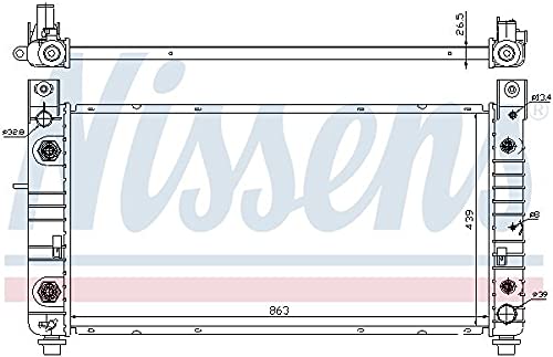 Nissens Radiator with Integrated Transmission Oil Cooler - 69091 | High-Performance Cooling System for Cars, Trucks & SUVs | Perfect for Daily Commute & Off-Road Adventures