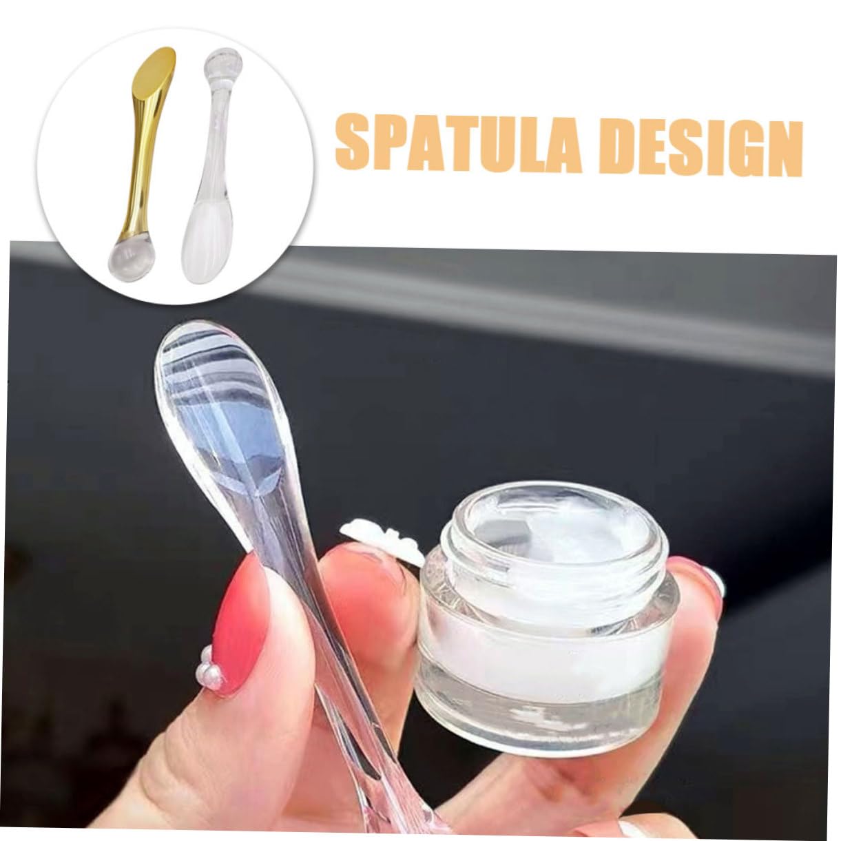 10pcs Cosmetic Spatula Set - Stainless Steel Scoop Eye Cream Stick & Beauty Spatula for Makeup, Skin Care, Face Cream Application - Perfect for Salon, Spa, Home Use & Travel Kit