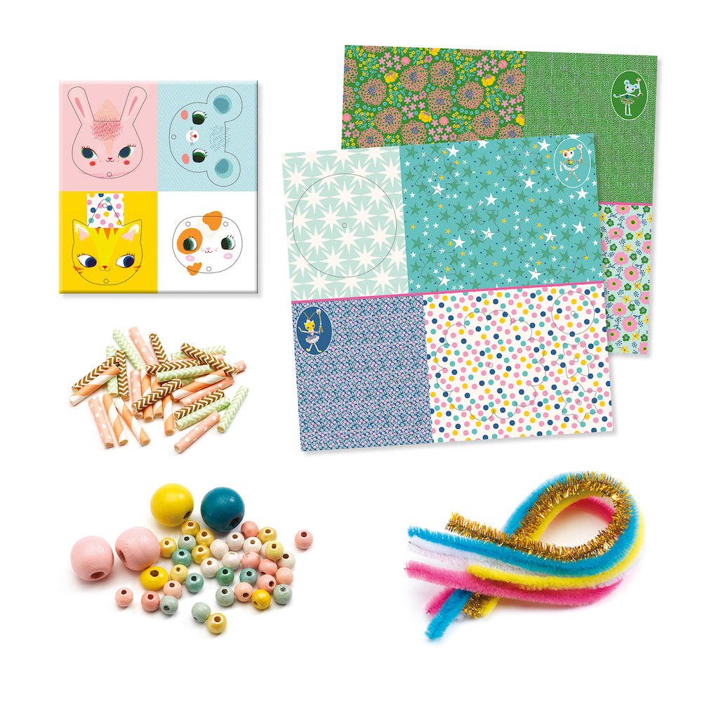 Djeco My Fairies Threading Toy - Creative Lacing Game for Kids, Fine Motor Skills Activity - Perfect for Preschool Learning & Imaginative Play
