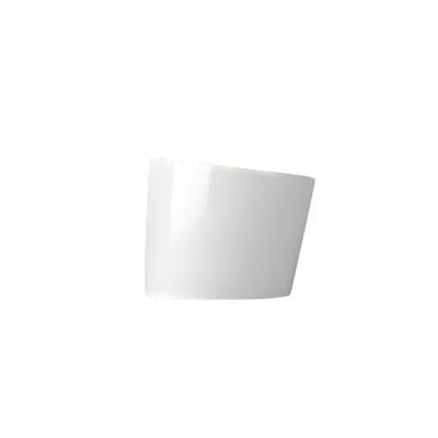 Steelite 8.3 Oz White Tilt Pot - Set of 12 - Perfect for Restaurants, Cafes & Home Kitchen Use