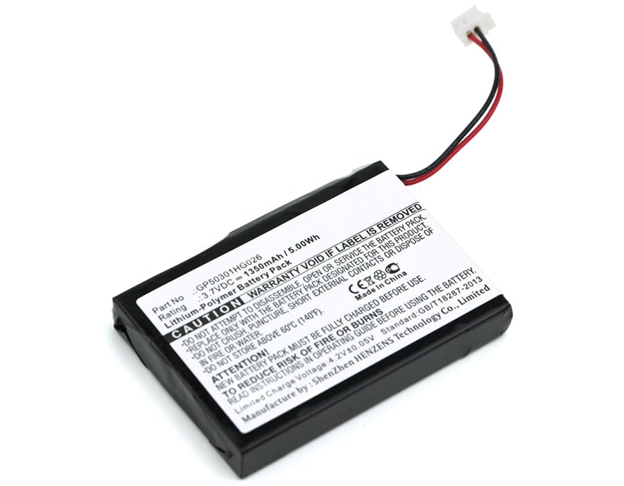 Synergy Digital GPS Battery - 1350mAh Li-Polymer Replacement for SkyGolf SKYCADDIE 2 GPS (Model GP50301HG026) | High Capacity 3.7V Battery for Golf GPS Devices | Perfect for Golf Course Navigation & Outdoor Sports Tracking