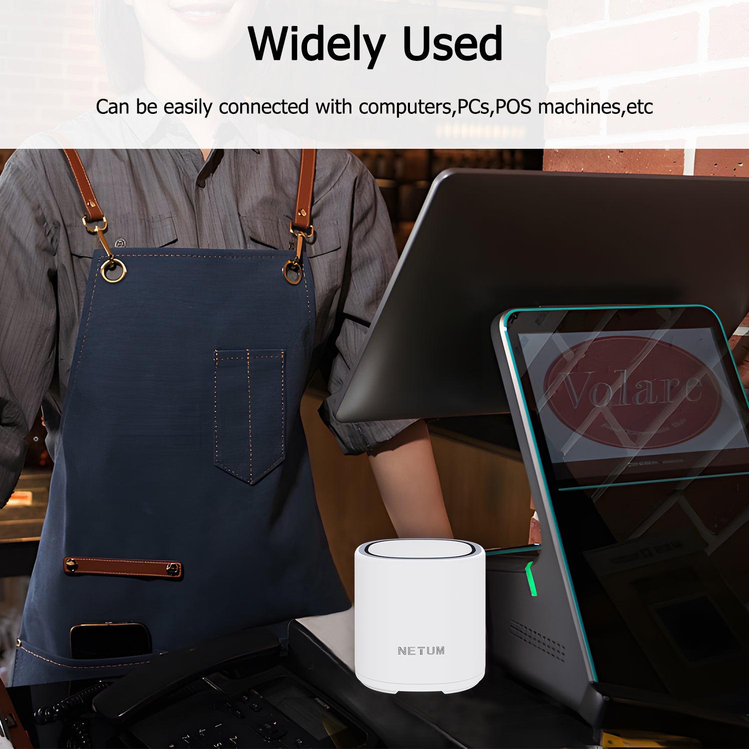 NT 5090 Wireless Hands-Free Barcode Scanner - Bluetooth Enabled for Retail, Warehouse & Inventory Management - Fast & Accurate Scanning for Efficient Workflows