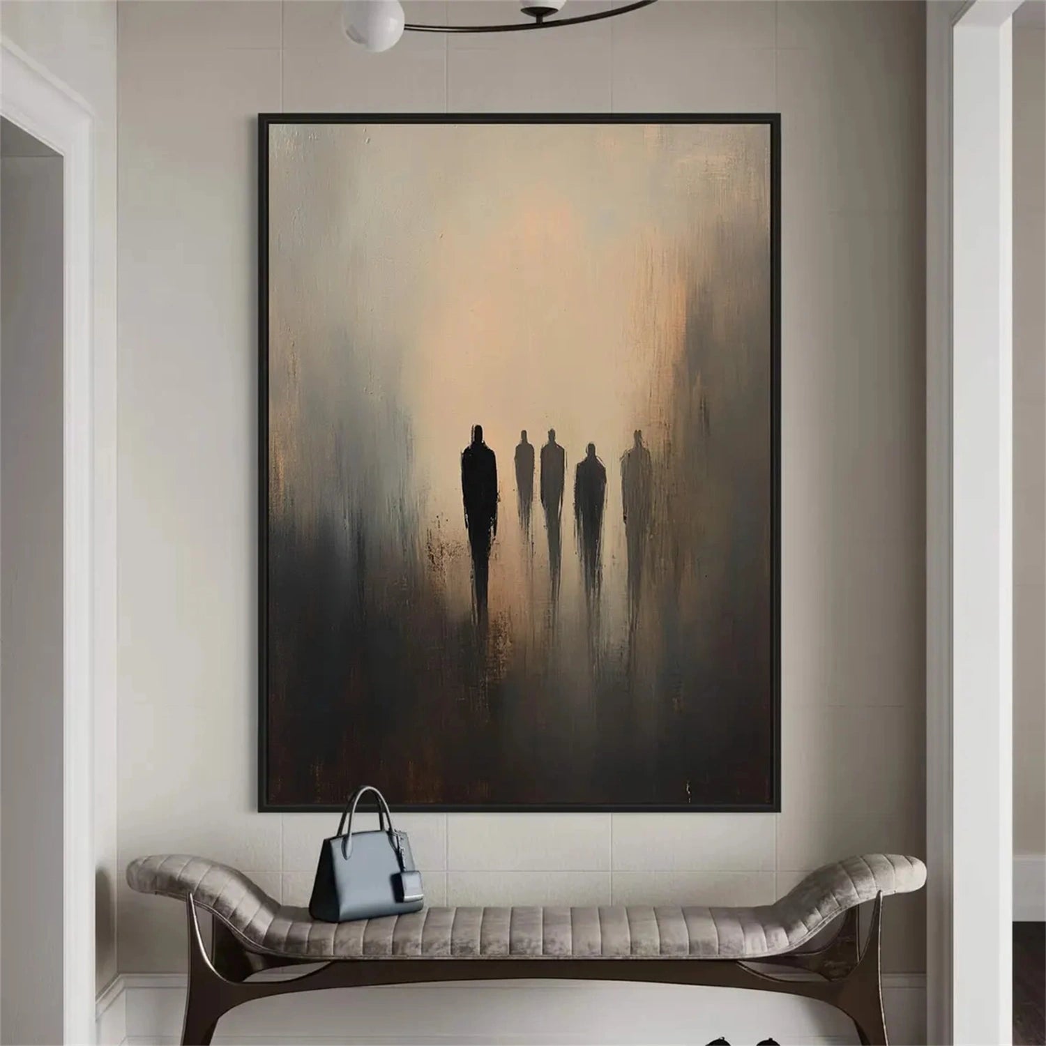 Abstract Painting #AB 270 - Modern Wall Art for Living Room, Bedroom & Office Decor | Large Canvas Artwork for Home & Commercial Spaces