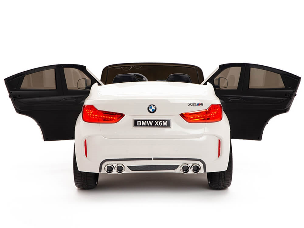 BMW X6M Kids 12V Ride On Car with Parent Remote Control - 2 Seater Electric Toy Car for Children, White | Perfect for Outdoor Play, Birthday Gifts & Family Fun