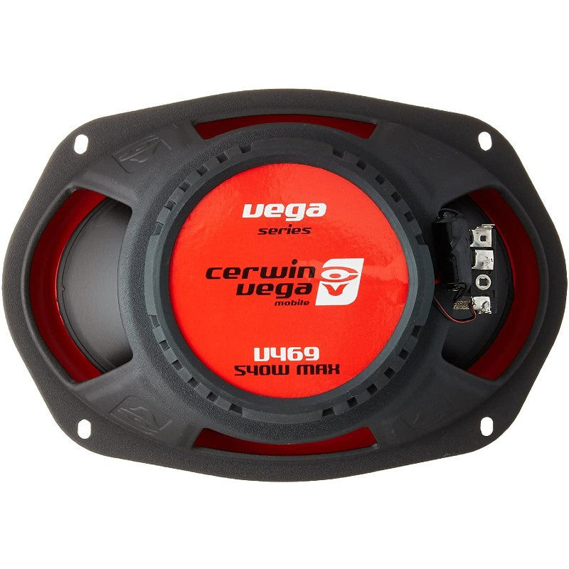Cerwin Vega V469 400W 6x9 Inch 2-Way Coaxial Car Speakers with Titanium Tweeters - Premium Sound for Trucks, SUVs & Custom Car Audio Systems