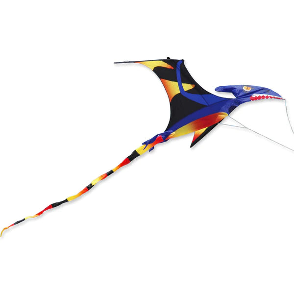 Pterodactyl Kite with Flapping Black Wings - Realistic Flying Dinosaur Kite for Outdoor Activities, Beach Fun, and Park Adventures