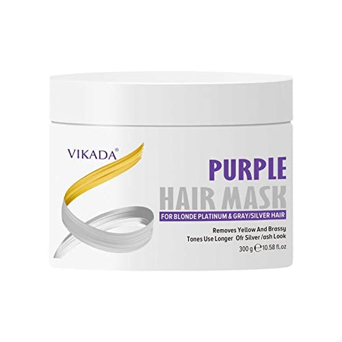 Purple Shampoo for Blonde & Bleached Hair - Tones Brassiness, Eliminates Yellow & Orange Tones - Silver & Ash Hair Color Enhancer - Perfect for Gray, White & Platinum Hair Care Routine