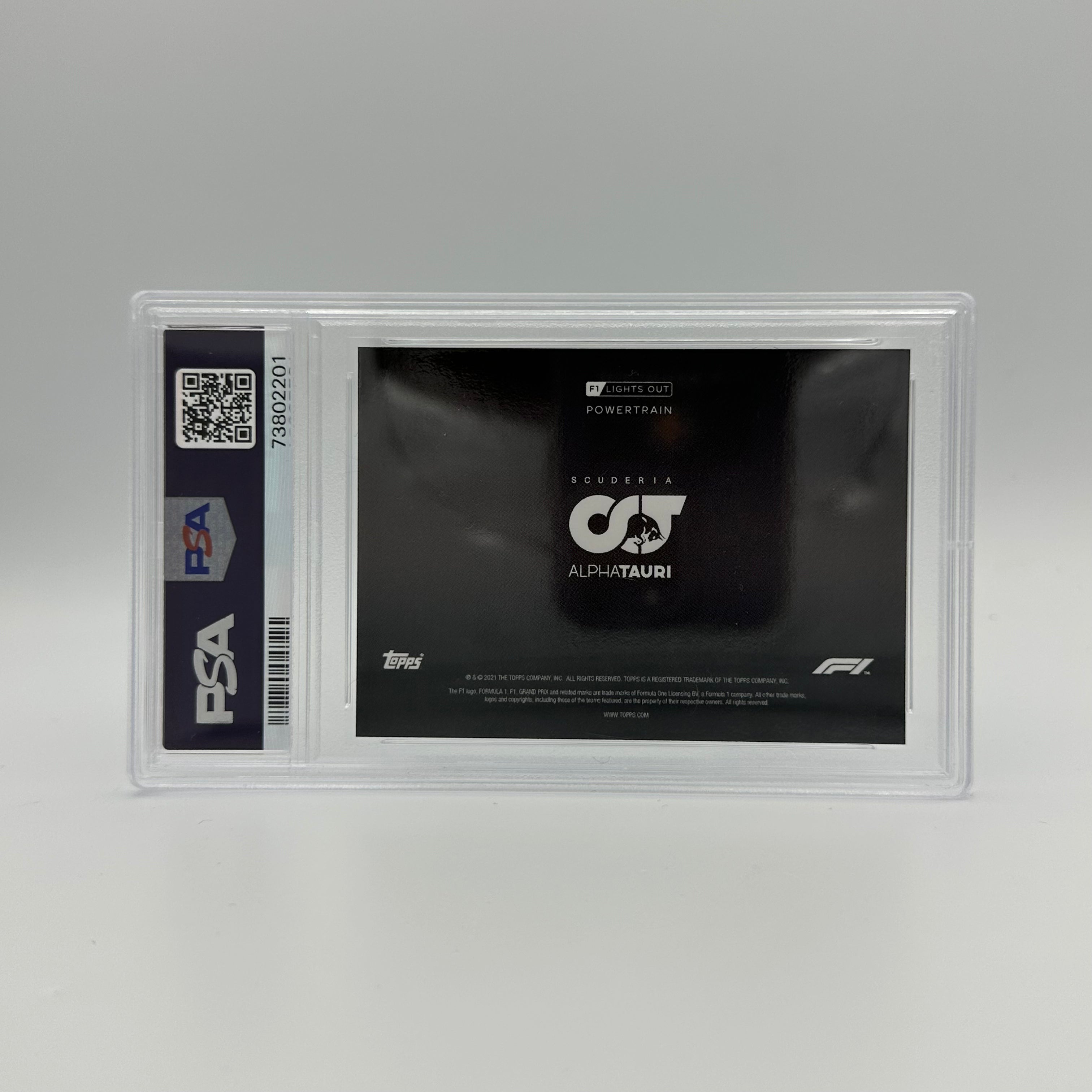 PSA 10 61/75 Scuderia AlphaTauri Powertrain Green Racing Card - Perfect for Collectors, Sports Memorabilia & F1 Racing Fans