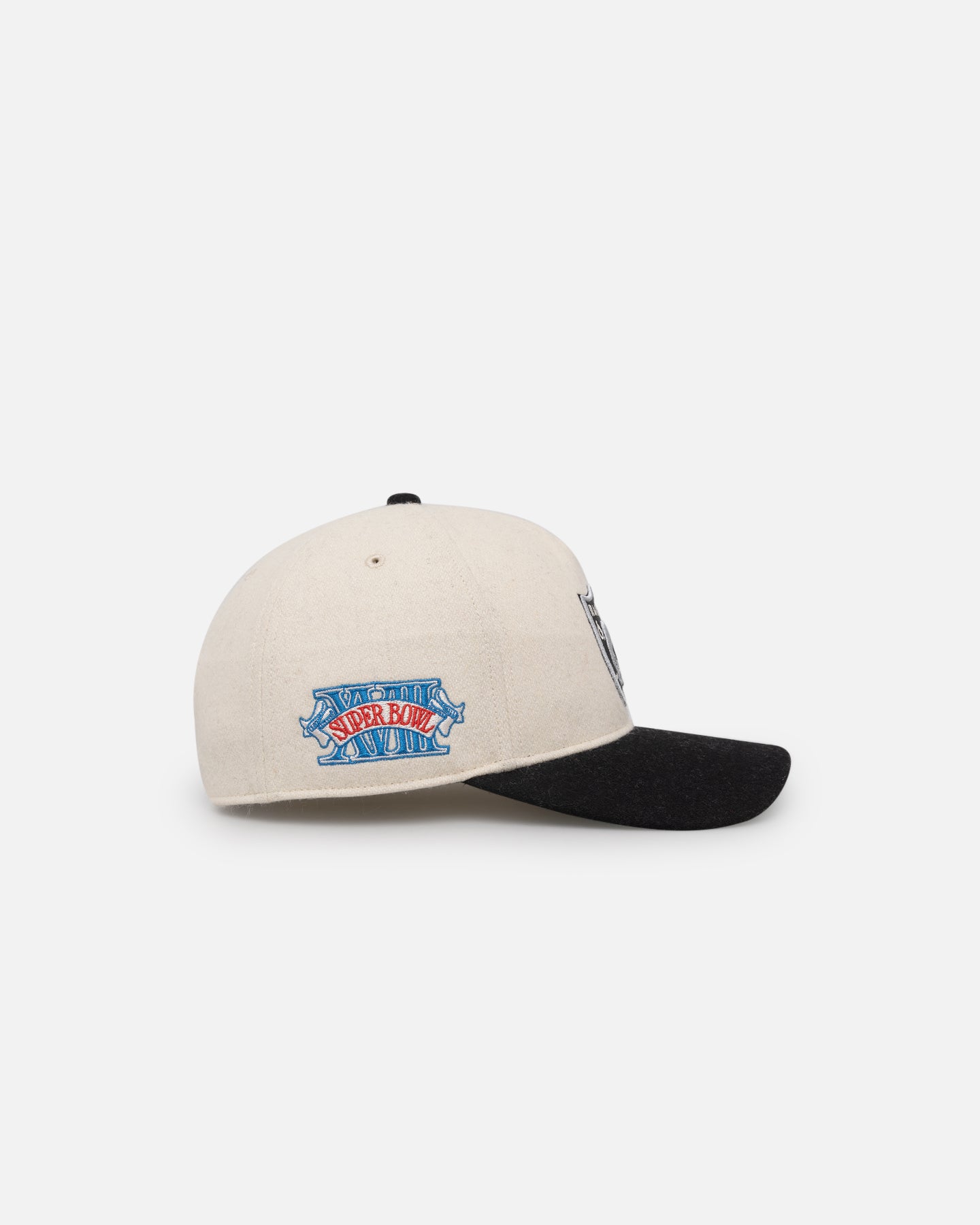 47 Brand Las Vegas Raiders Legacy Wooly Sure Shot Snapback Hat - Natural/Black - Official NFL Licensed Adjustable Baseball Cap for Men & Women - Perfect for Game Day, Tailgating & Sports Fans