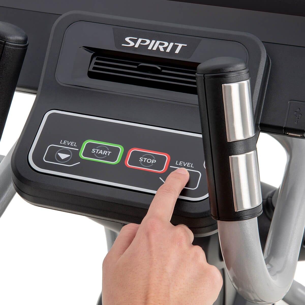 Spirit Fitness CE800ENT Elliptical Trainer - Low Impact Cardio Machine for Home Gym, Full Body Workout Equipment | Perfect for Small Spaces & Apartment Fitness