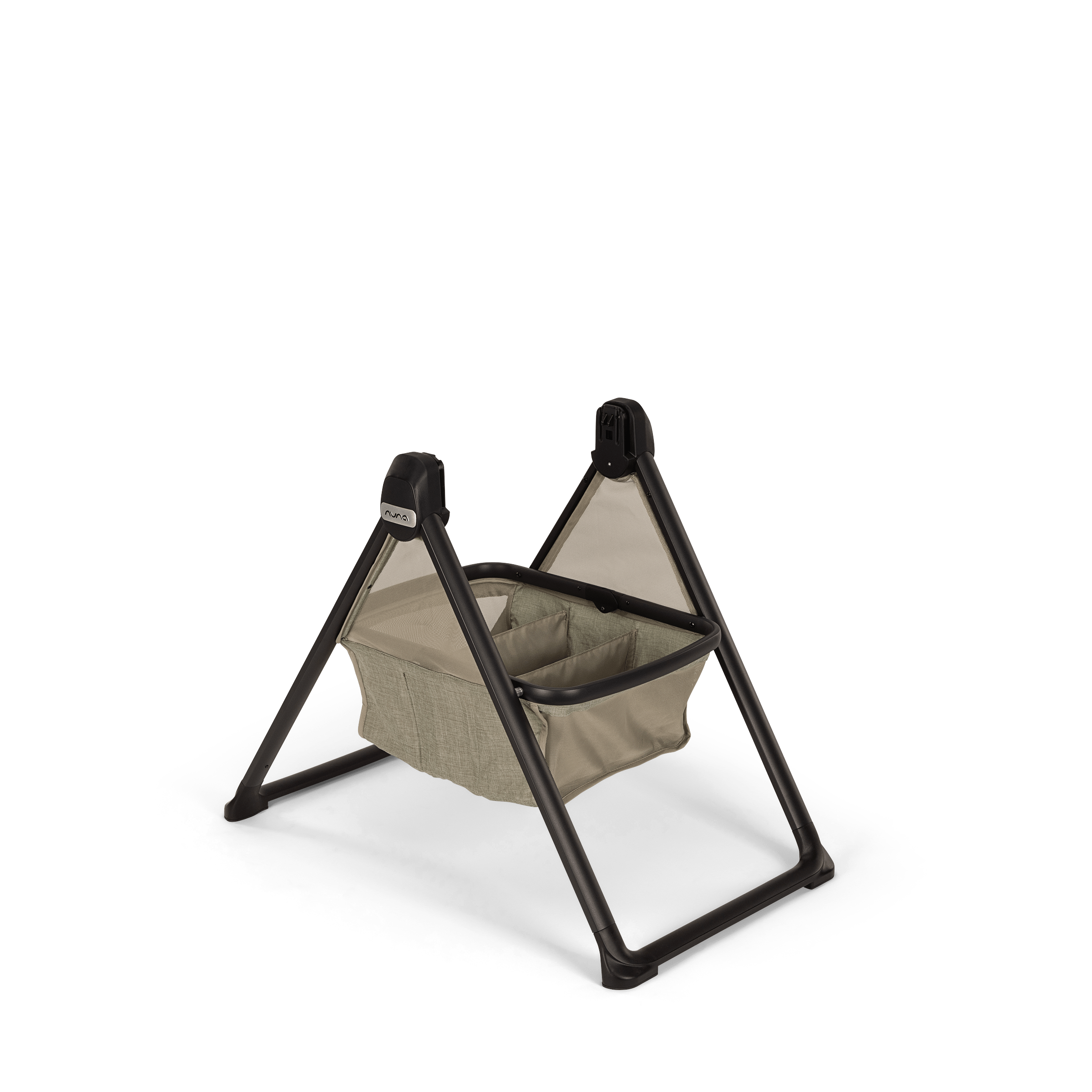 Nuna DEMI Next Bassinet with Stand - Granite Gray | Premium Baby Bassinet for Newborns | Perfect for Nursery, Bedroom & Travel