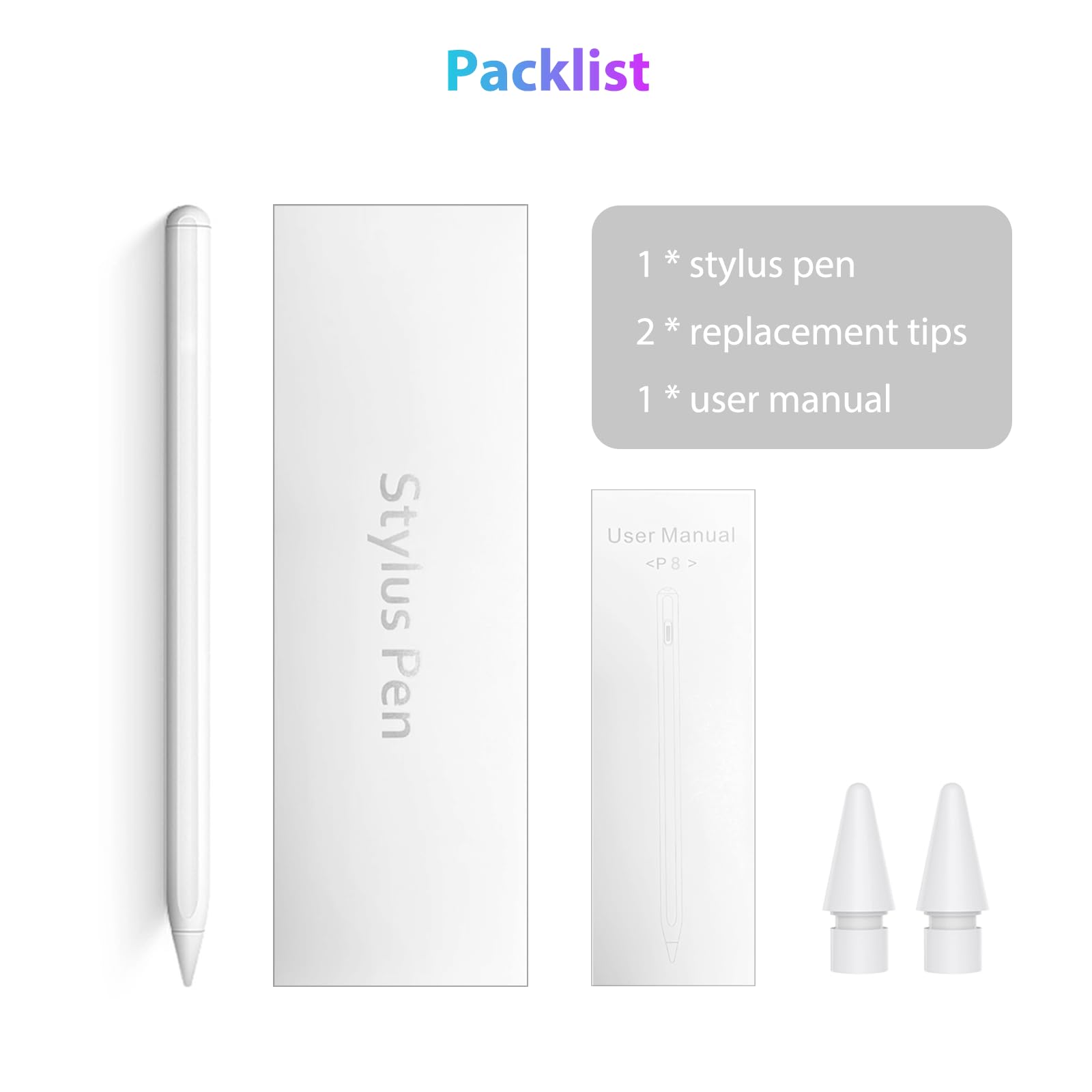 Apple Pencil 2nd Generation Stylus with Magnetic Wireless Charging & 3X Fast Charge - Compatible with iPad Pro 11 (1/2/3/4), iPad Pro 12.9 (3/4/5/6), iPad Air 4/5, iPad Mini 6 - Perfect for Drawing, Note-Taking & Professional Design Work