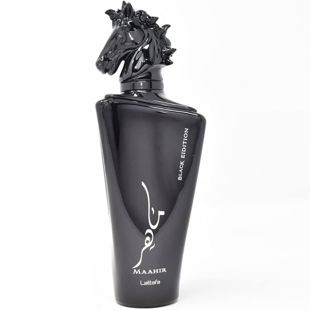 Maahir Black Edition Eau de Parfum for Men - 3.4 oz / 100ml Luxury Cologne - Long Lasting Fragrance for Date Night, Office & Special Occasions