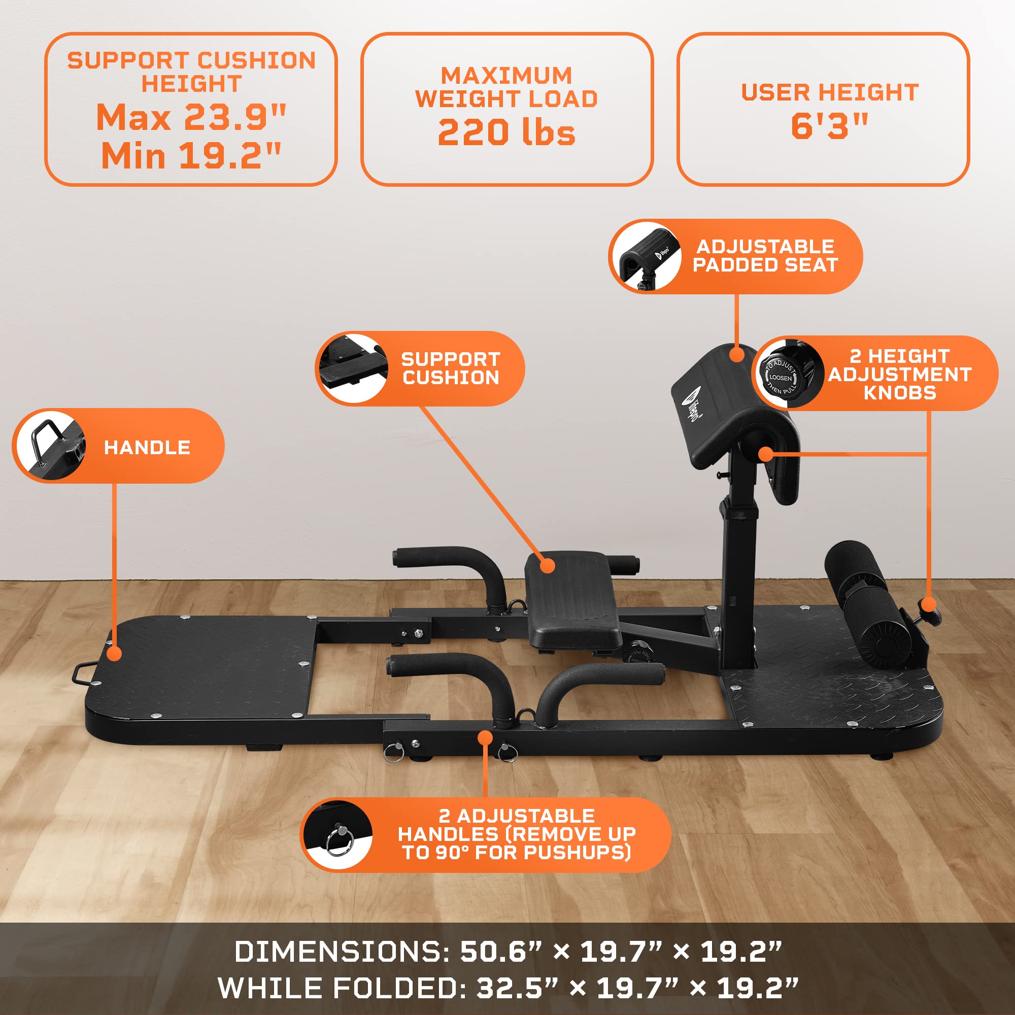LifePro GluteBlast Hip Thrust Machine - Premium Home Gym Equipment for Glutes, Hips & Thighs with Resistance Bands - Squat & Glute Workout Bench for Strength Training | Perfect for Home Workouts, Booty Building & Leg Day Exercises