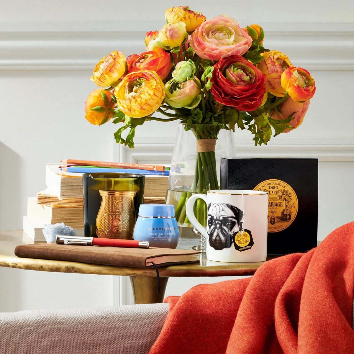 Sunrise Ranunculus Flowers - Fresh Cut Bulk Garden Roses for Weddings, Bouquets, and Home Decor