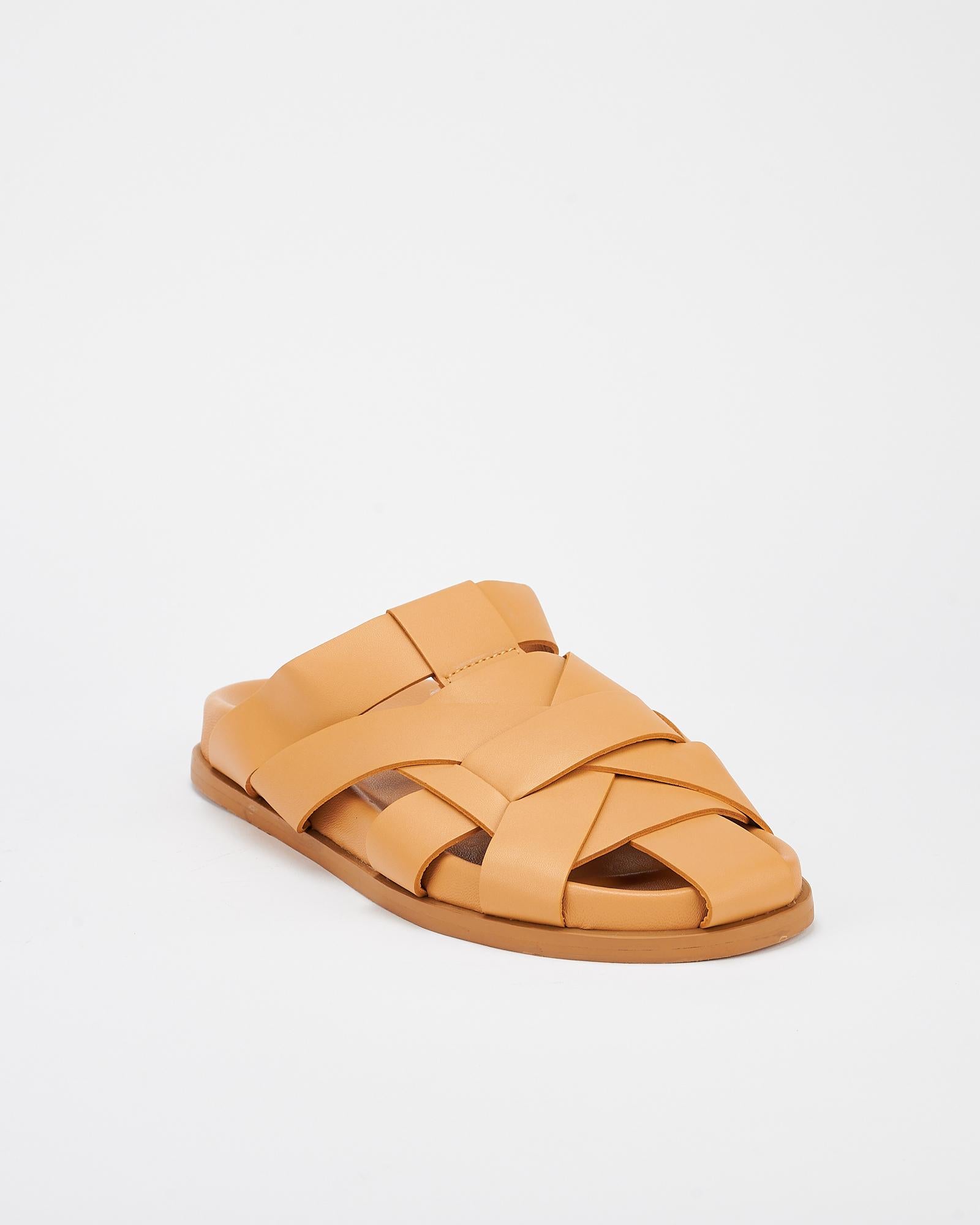 Vance Comfortable Tan Footbed Sandals for Men & Women - Perfect for Beach, Pool, and Summer Outdoor Activities
