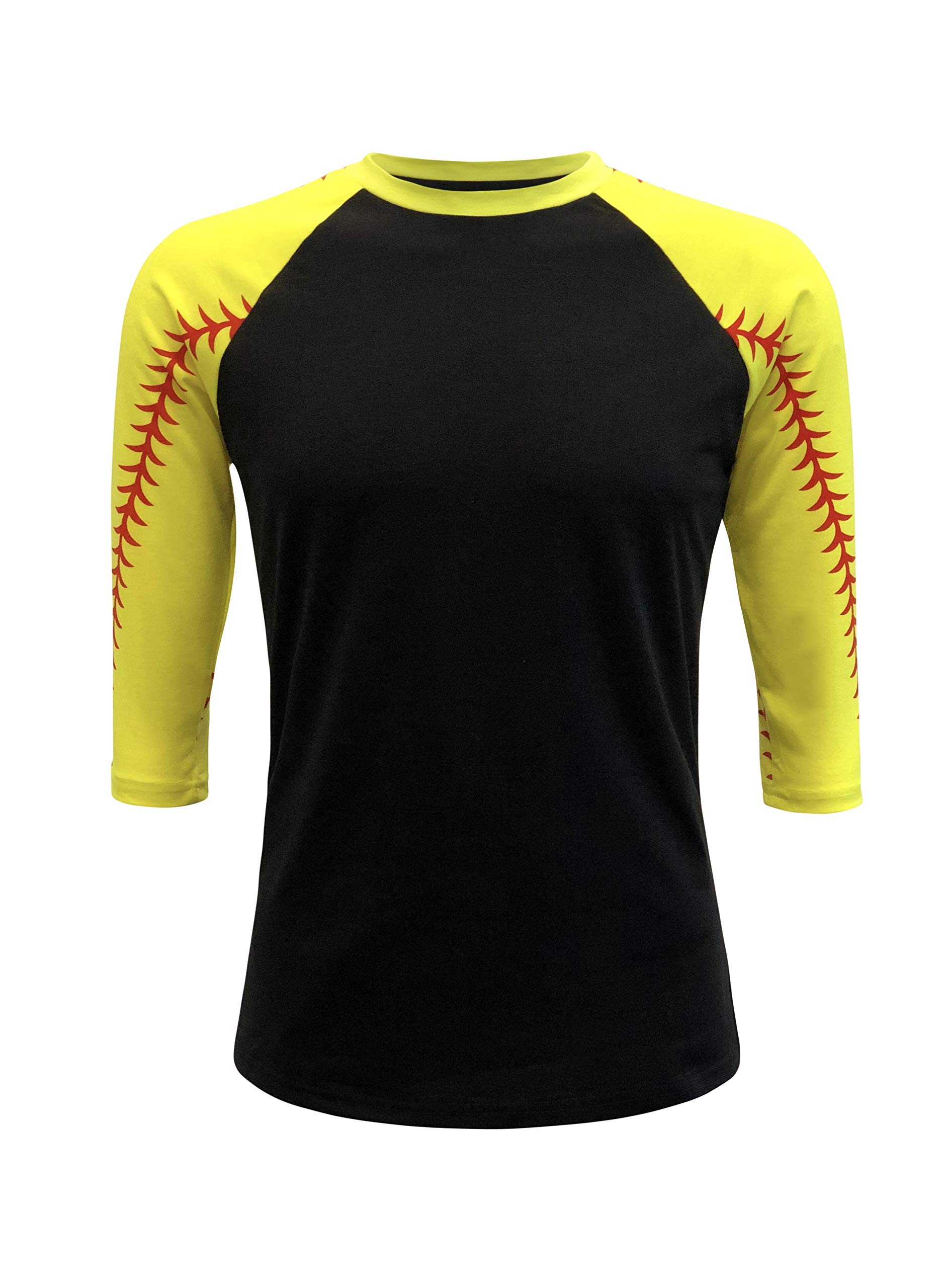 ILTEX Baseball Softball Raglan T-Shirt Jersey for Kids & Adults - Unisex Athletic Shirt for Mom, Dad & Youth Players - Perfect for Team Sports, Practice & Casual Wear