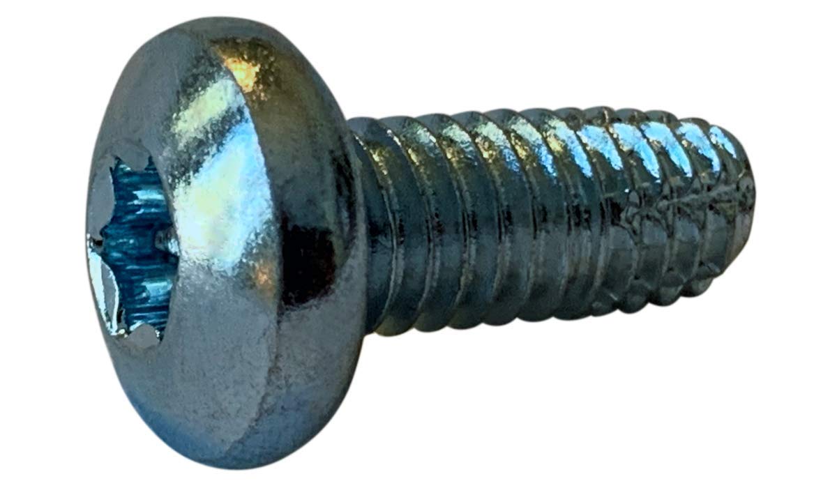 Small Parts 1408FTP Zinc Plated Steel Thread Cutting Screw, Pan Head Star Drive Type F, 1/4