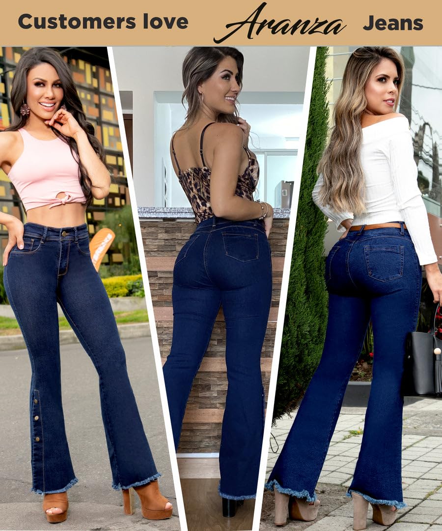 Best Colombian Butt Lifting Jeans for Women - Boot Cut Denim Pants with Rear Enhancement | Perfect for Night Out, Date Night & Body Confidence Boost