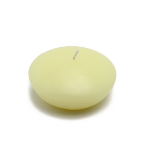 Bulk Jeco 3 Inch Ivory Floating Candles - 144pcs/Case - Perfect for Weddings, Parties, Spa & Home Decor