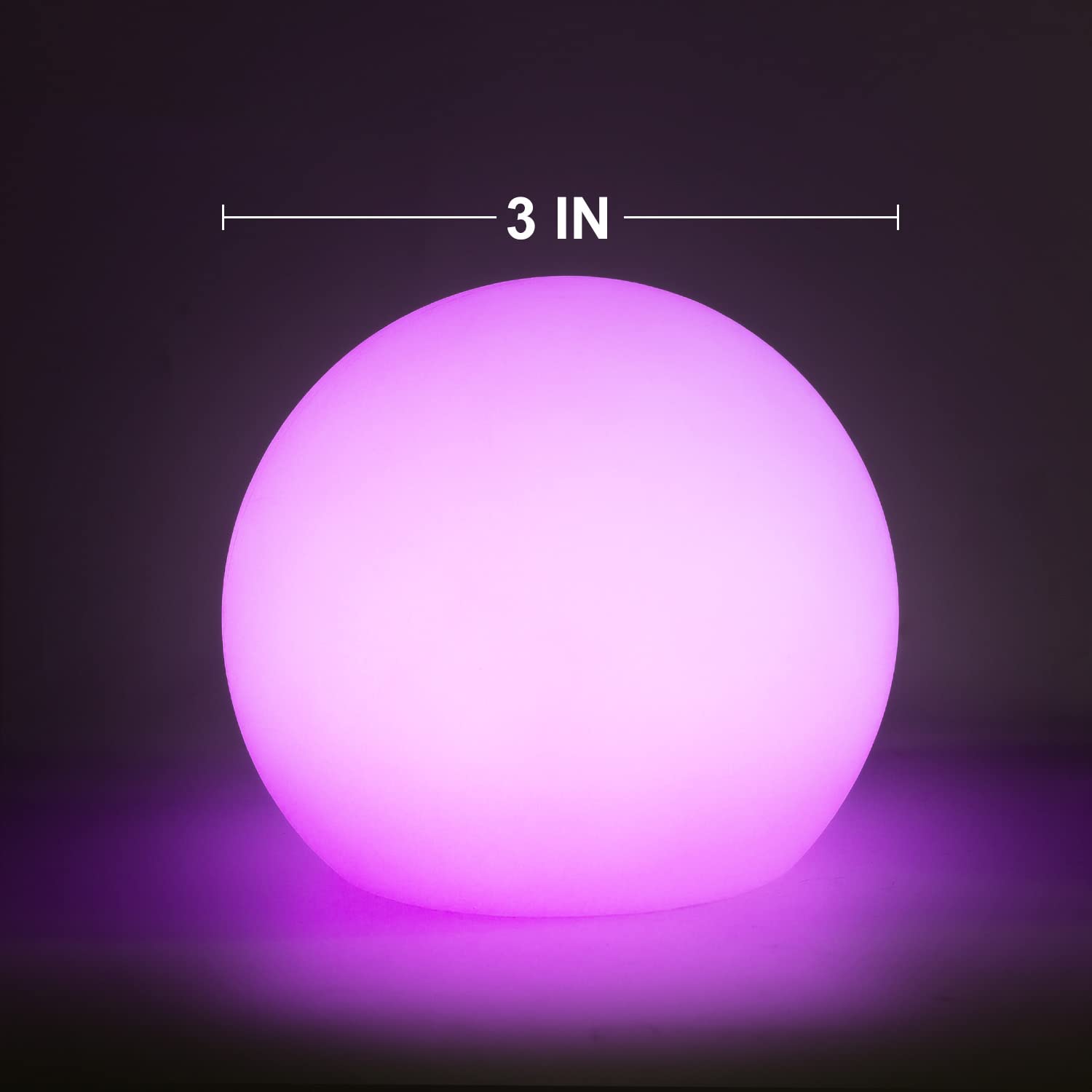 3 Inch LED Floating Pool Lights - IP68 Waterproof Glow Balls for Swimming Pools, Hot Tubs, Ponds & Night Decor (6 Pack) | Perfect for Pool Parties, Garden Lighting & Backyard Decorations