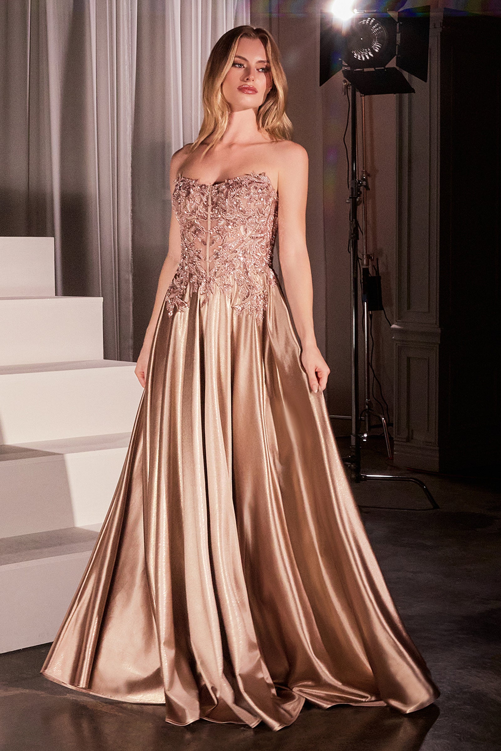 Elegant Bronwyn Gown - Off-the-Shoulder Lace & Satin A-Line Dress for Weddings, Prom & Special Occasions