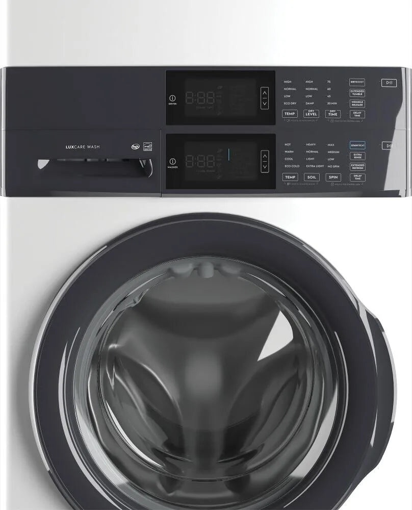 Electrolux ELTE7300AW 27 Inch Front Load Washer and Electric Dryer Combo with LuxCare Technology in White - Perfect for Laundry Rooms, Apartments, and Energy-Efficient Homes