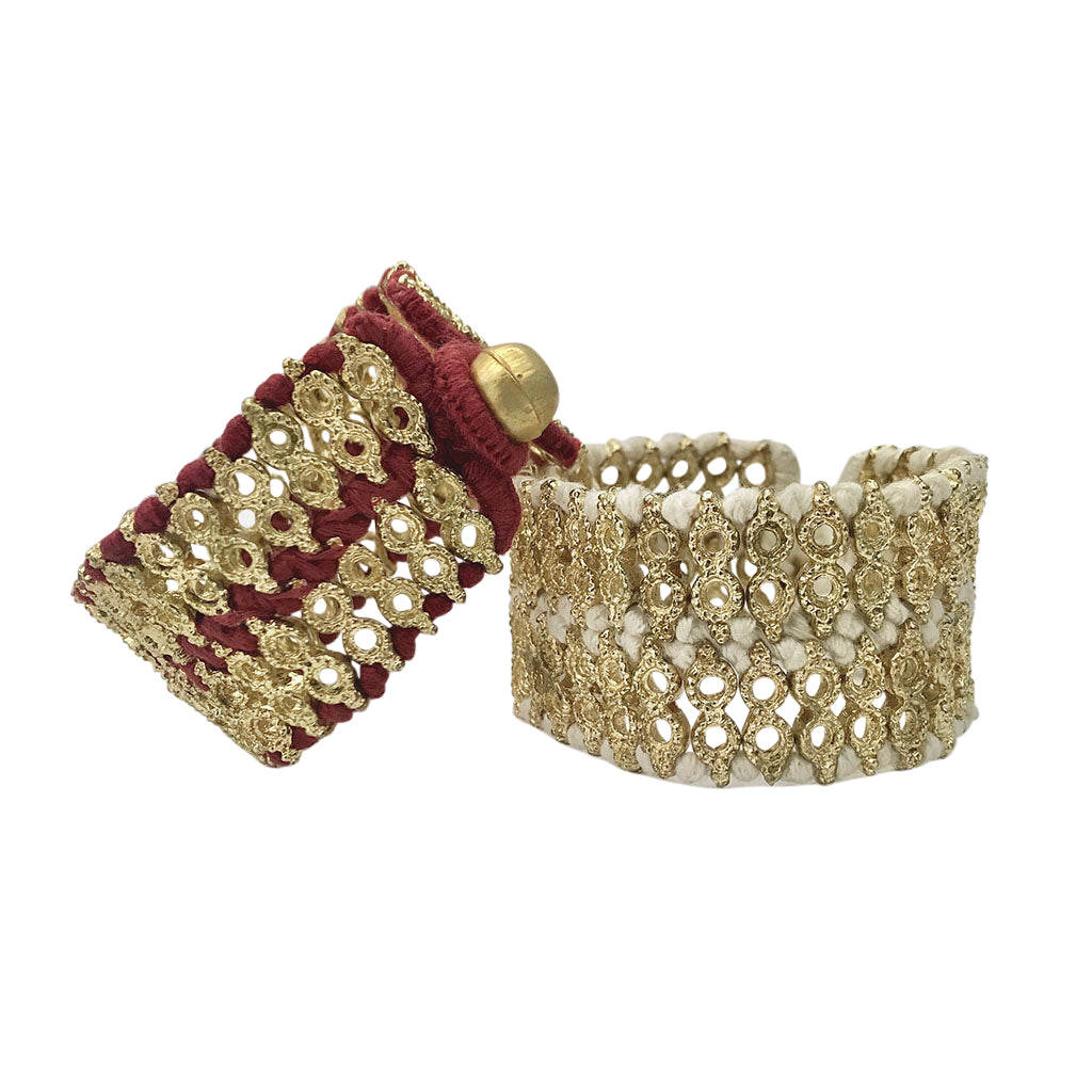 Riya Cuff Bracelet - Elegant Adjustable Bangle for Women | Perfect for Parties, Weddings & Everyday Wear
