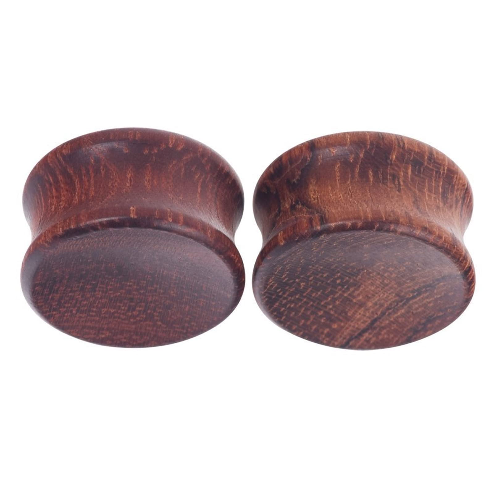 Wood Ear Tunnels Plugs - 2PCS Natural Wooden Ear Gauges for Stretching | Boho Soft Earrings for Women & Men | Perfect for Daily Wear, Parties & Festival Fashion Accessories