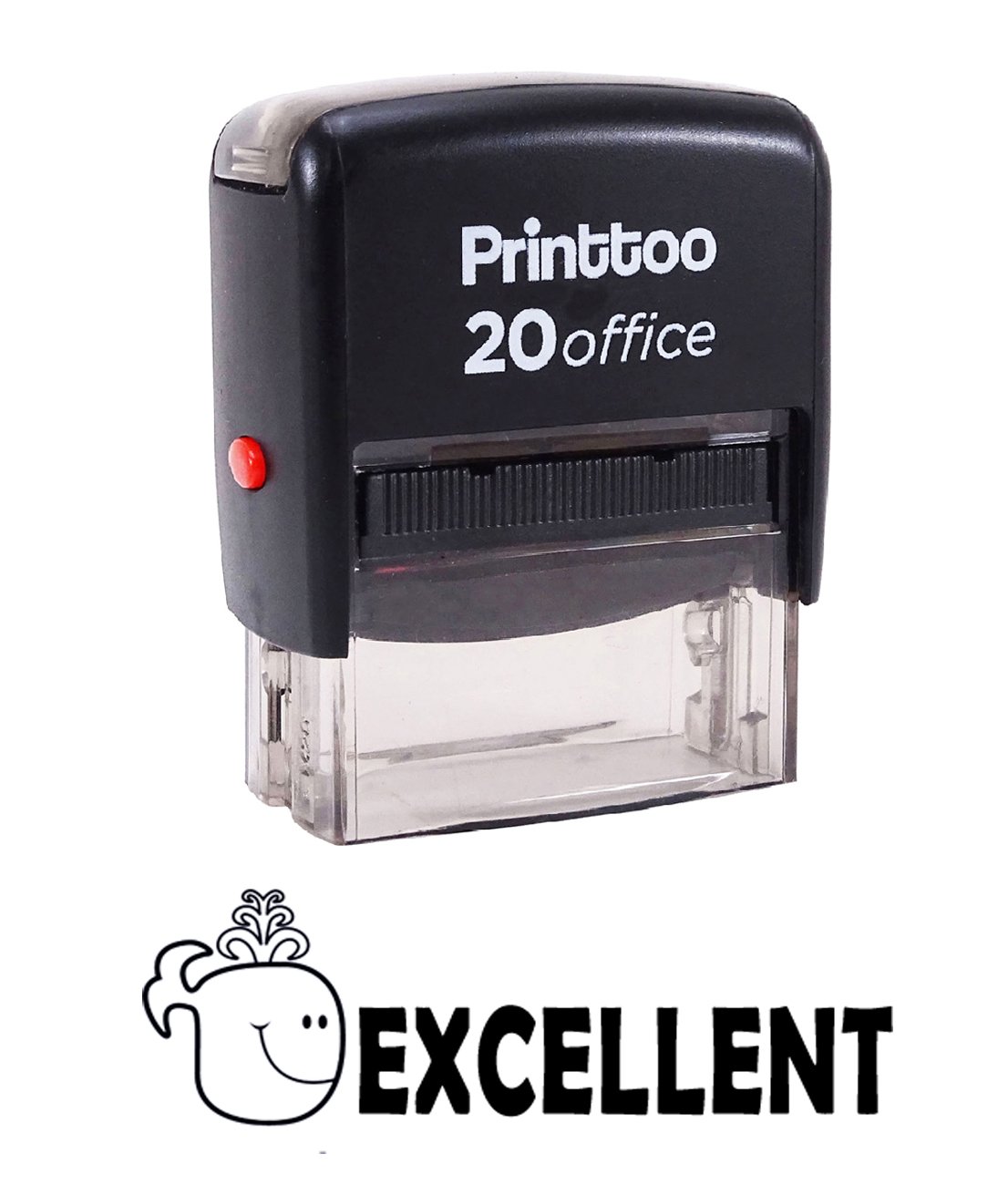 Custom Self-Inking Rubber Stamp for Office & Business - Printtoo High-Quality Black Stamp | Perfect for Document Signing, Paperwork & Crafting