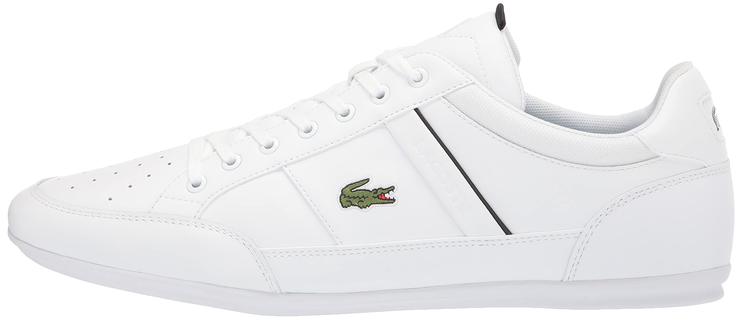 Lacoste Men's Chaymon Sneakers - Classic White Leather Casual Shoes for Men | Comfortable Walking & Fashion Sneakers for Everyday Wear, Work, and Travel