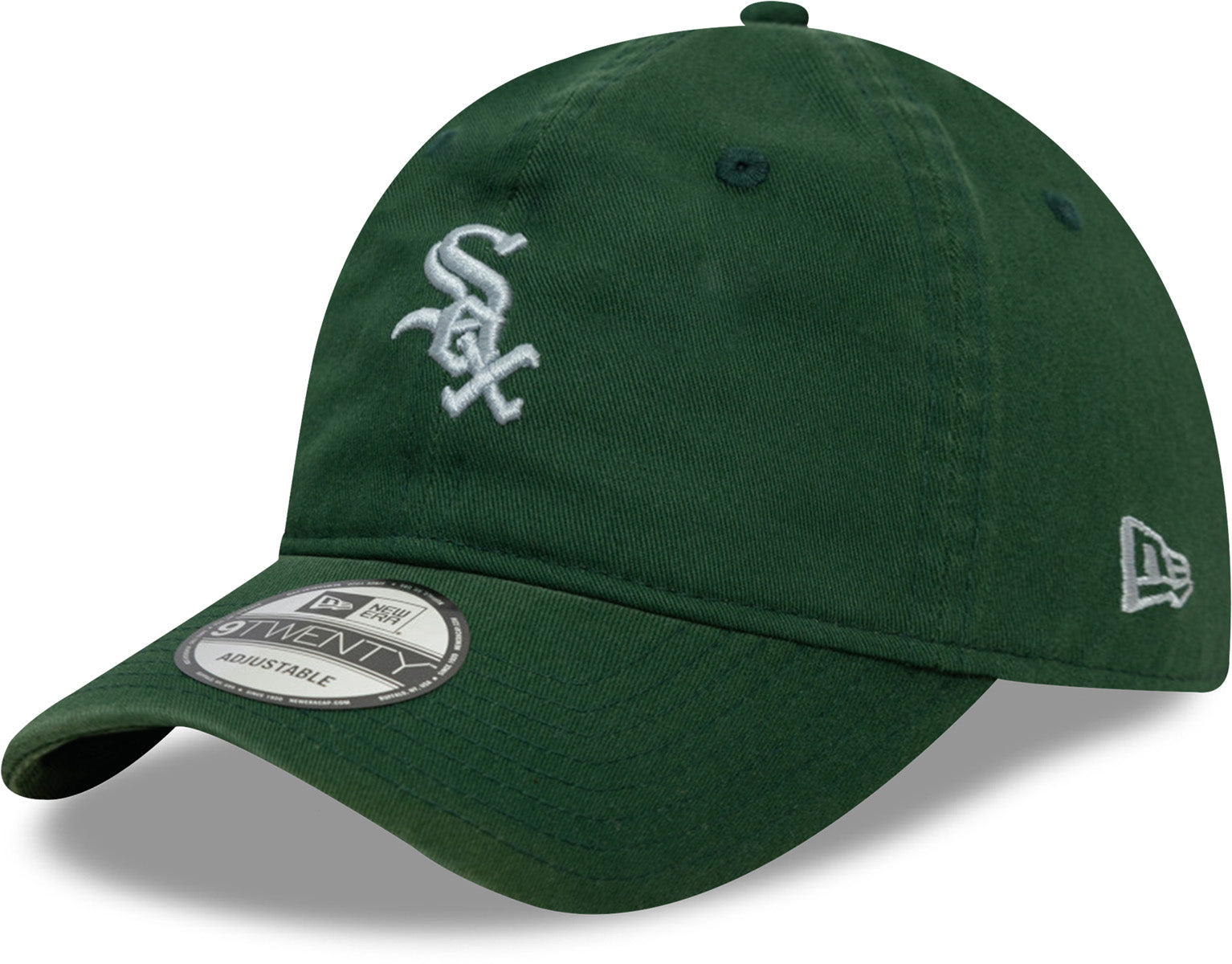 Chicago White Sox New Era 9Twenty Midi League Essential Green Baseball Cap - Official MLB Team Hat for Men & Women - Perfect for Baseball Games, Sports Fans & Casual Wear