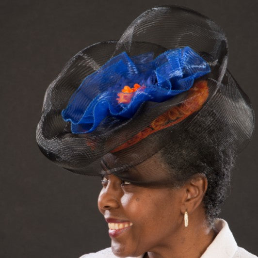 Elegant F6036 Ladies Horse Hair Fascinator Hat for Weddings, Races & Special Occasions - Vintage Style Hair Accessories for Women