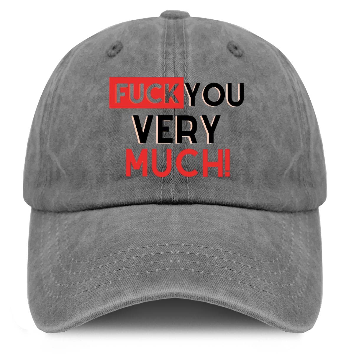 Fuck You Very Much Baseball Cap - Adjustable Lightweight Cotton Hat for Women - Trendy Casual & Travel Hat - Perfect for Streetwear, Sports, and Everyday Fashion