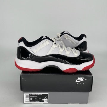 Original Air Jordan 11 Low Concord Bred Men's Basketball Shoes Size 9 - AV2187-160 | Retro Sneakers for Casual Wear, Sports & Street Fashion